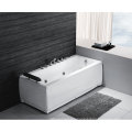 Bow Window Acrylic Massage SPA Bathtub LED Ari Bubble Jets Tub